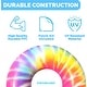 preview thumbnail 8 of 6, Inflatable Spiral Tie Dye Swimming Pool Ring - 36.5"