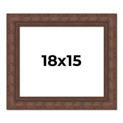 18x15 Frame Pewter Solid Wood Picture Frame Width 1.625 Inches | Interior Frame Depth 0.6875 Inches