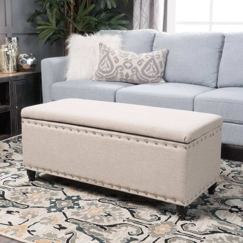 Multi-Use Storage Ottoman - Upholstered Functional Decor for Any Room
