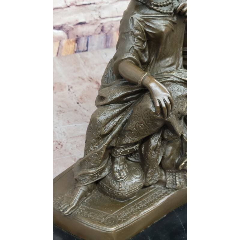 Leon Grégoire’S Cleopatra Mark Antony – Exquisite Bronze Historical Sculpture