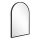 preview thumbnail 11 of 13, Modern Metal Framed Maeve Arched Wall Accent Mirror
