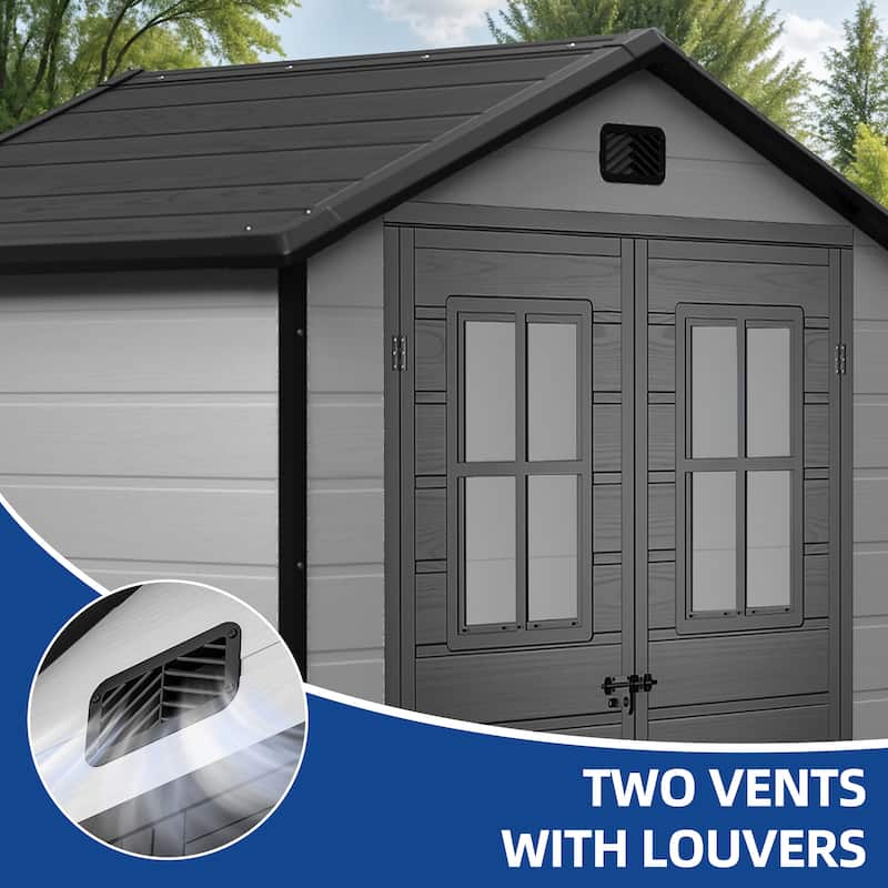 6x4.4 FT Outdoor Resin Storage Shed
