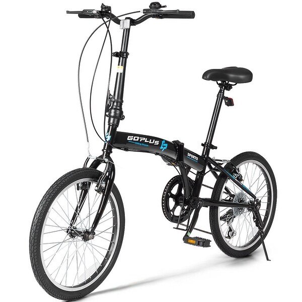 Goplus 20 7 Speed Folding Bicycle Bike for Adult Lightweight Iron Bed Bath Beyond 28749849