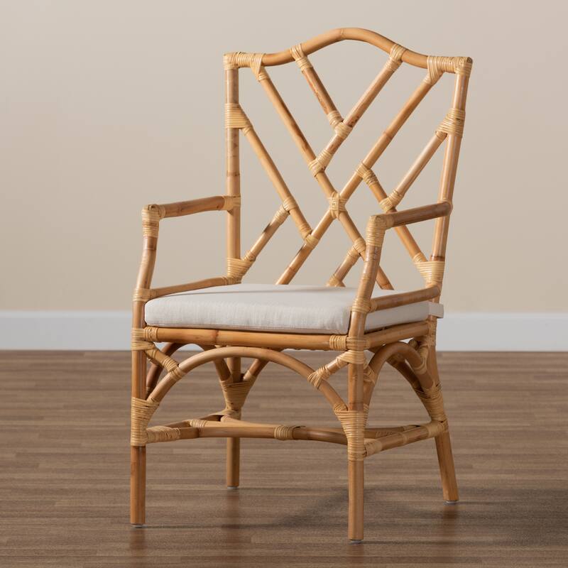 Delta Modern Natural Finished Rattan Dining Chair
