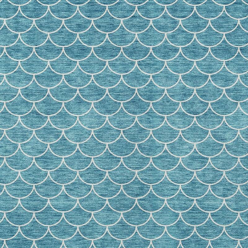 HomeRoots Geometric Transitional Rectangle Outdoor Rug