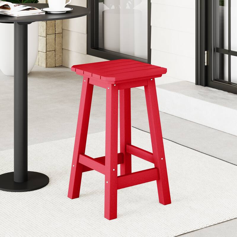 Laguna Hdpe All Weather Outdoor Patio 24" Square Counter Stool