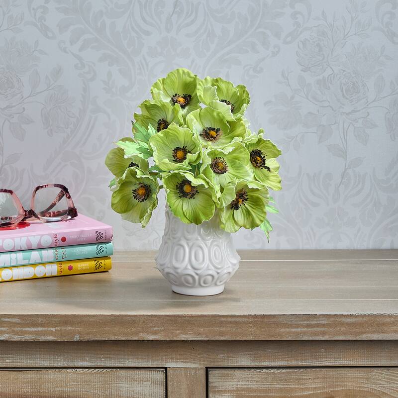 11" Pu Anemone Bundle - Green