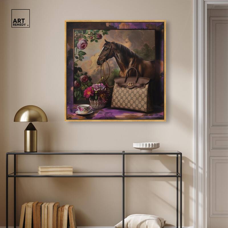 Fanciful Horse Portrait Canvas by Art Remedy