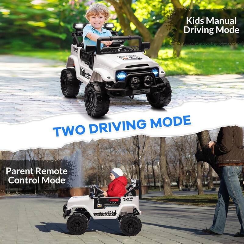 Ride On Truck Car for Kids, 12V Electric Ride On Car with Remote Control