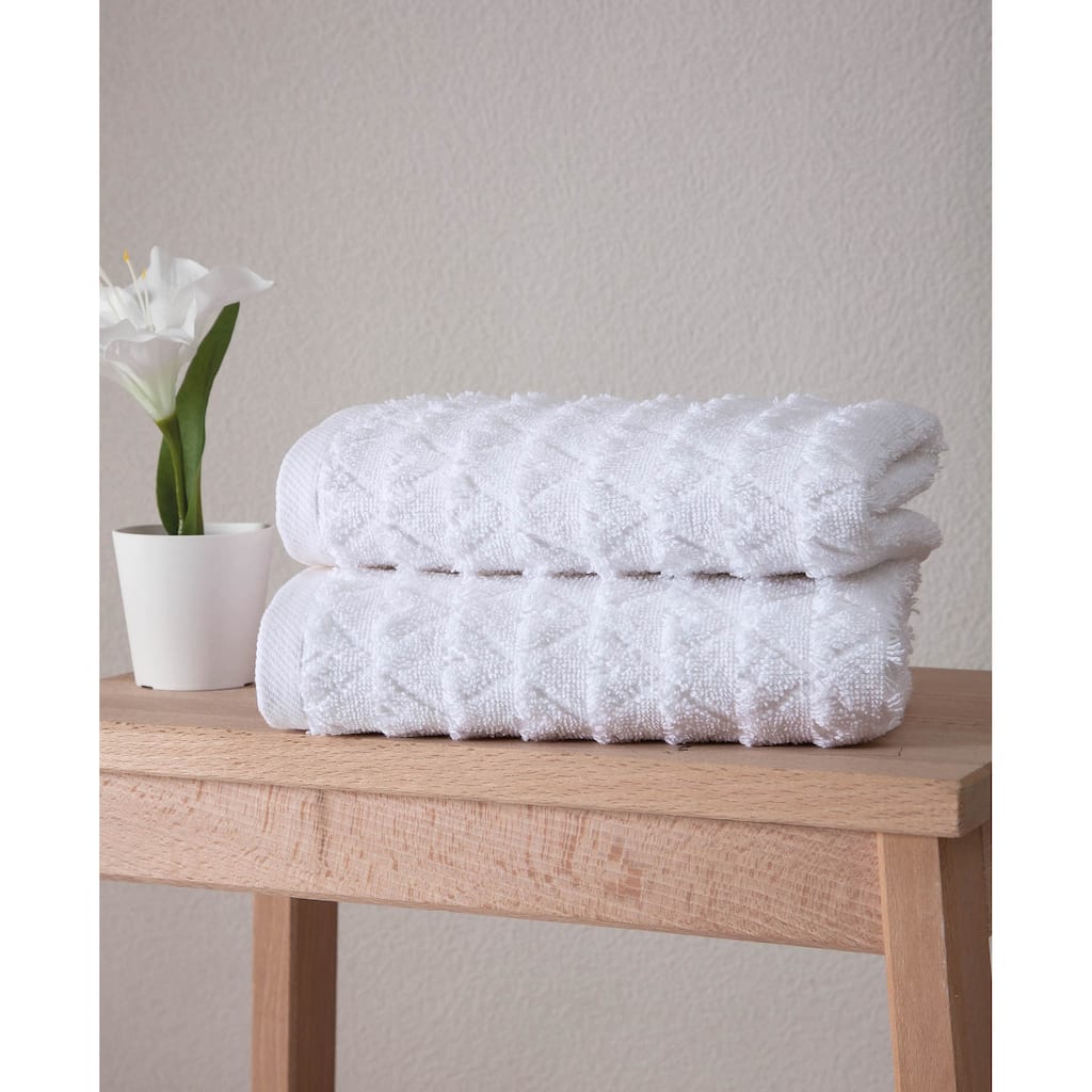 Ozan Premium Home Azure Collection 100% Turkish Cotton 2-Pc. Hand Towels