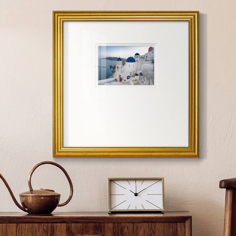 Santorini SunrisePremium Framed Print