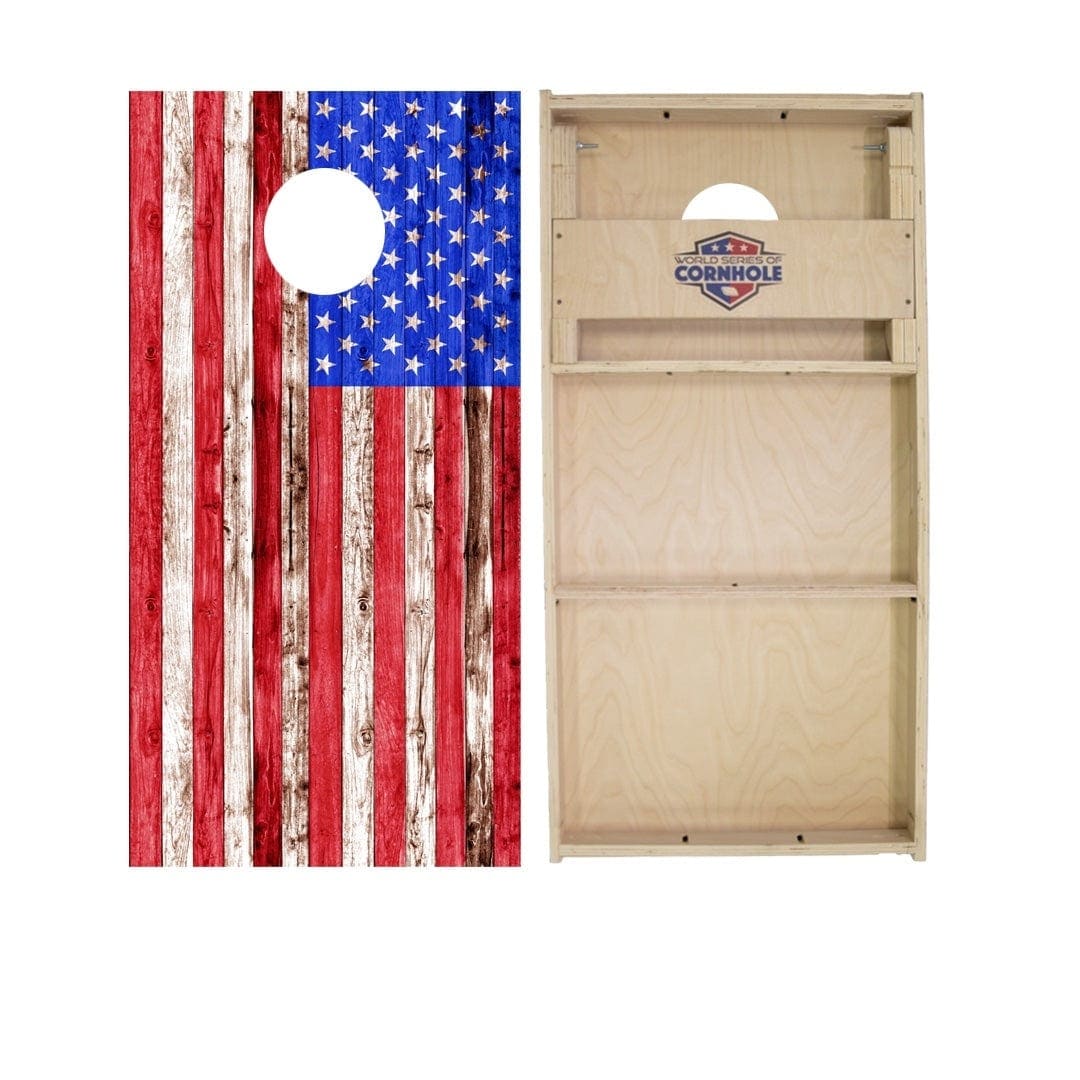 American Flag Regulation 2x4 Cornhole Board Set