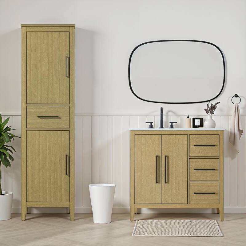 Laura 16-28 Inch Bath Storage Cabinet