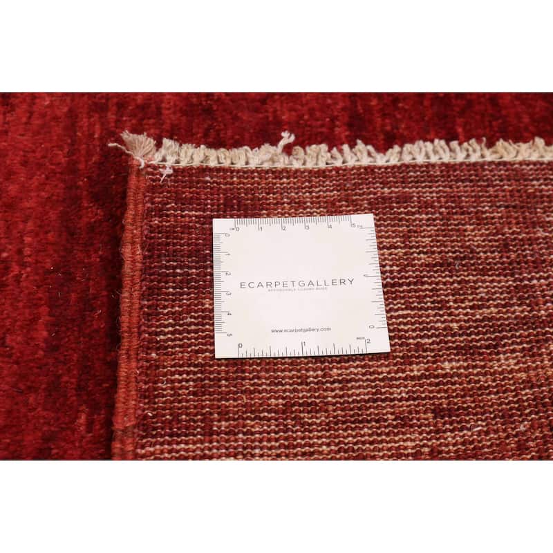 Pak Finest Gabbeh Red Rug 6'7" x 9'5" - 6'7 x 9'5