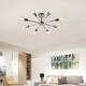 preview thumbnail 56 of 71, Modern Vintage Glam Metal Sputnik Semi - Flush Mount Ceiling Light