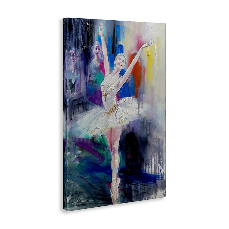 Stupell Bold Ballerina Abstraction Canvas Wall Art Design By Lucille Lee