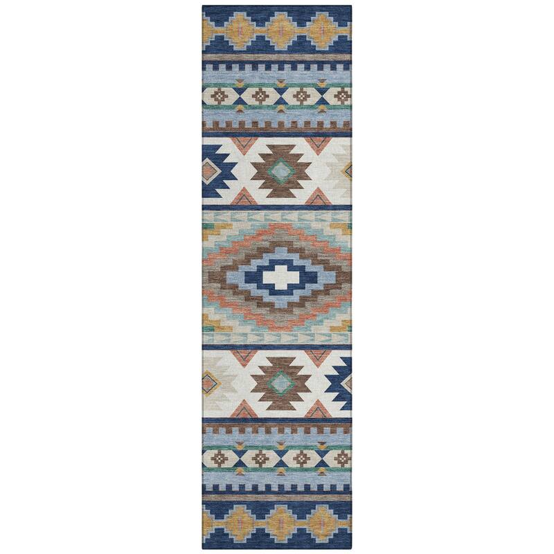 Machine Washable Indoor/ Outdoor Modern Ottawa Chantille Rug