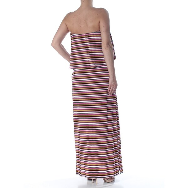 womens strapless maxi dress