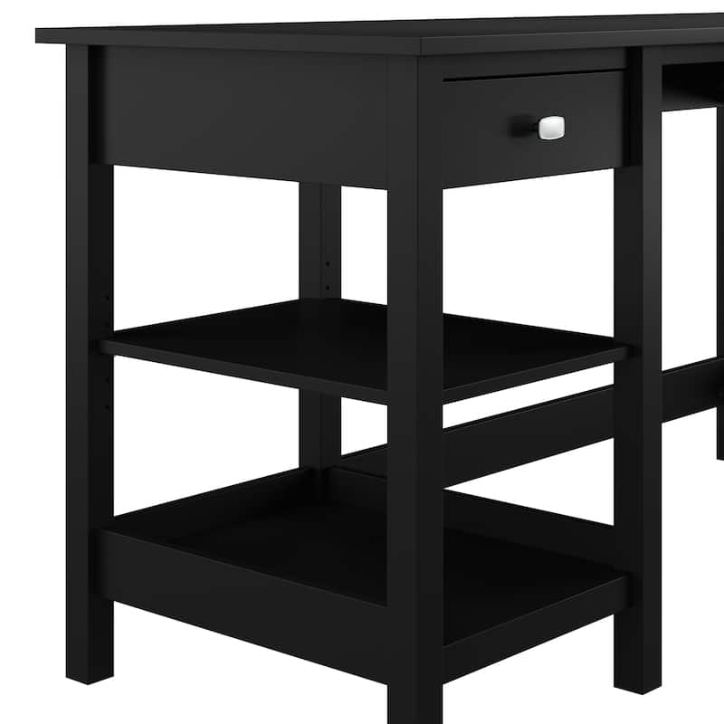 Broadview 54W Computer Desk with Shelves by Bush Furniture