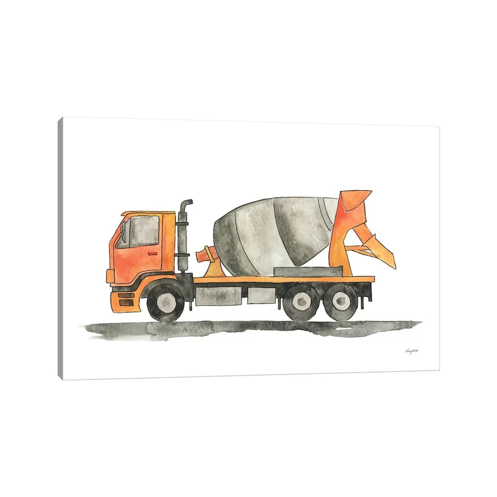 iCanvas "Cement Truck" by Kelsey McNatt Canvas Print