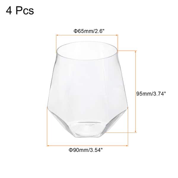 acrylic tumblers that look like glass Shatterproof Acrylic Highball Tumblers Set of 4 main image 0