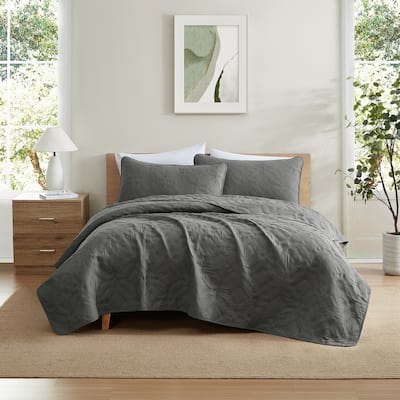 HLC.ME Logan - 3 Piece Size Quilt Set, Lightweight Bedspread Coverlet Set
