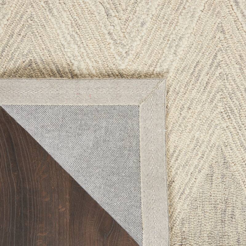 Nourison Linked Chic Modern Tufted Chevron Easy Care Area Rug