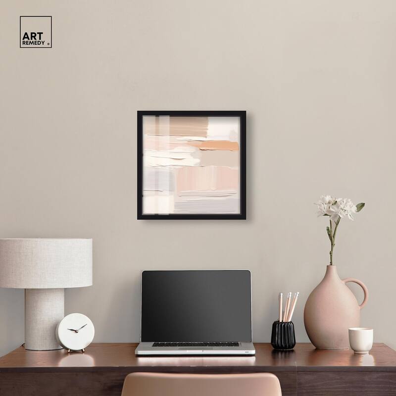 Roseate Cream Tones III Shadowbox by Art Remedy