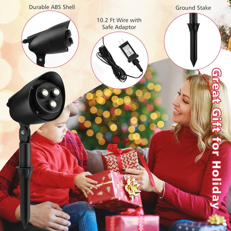 Gymax Christmas Waterproof Projector Light Holiday Decor LED Lights w/