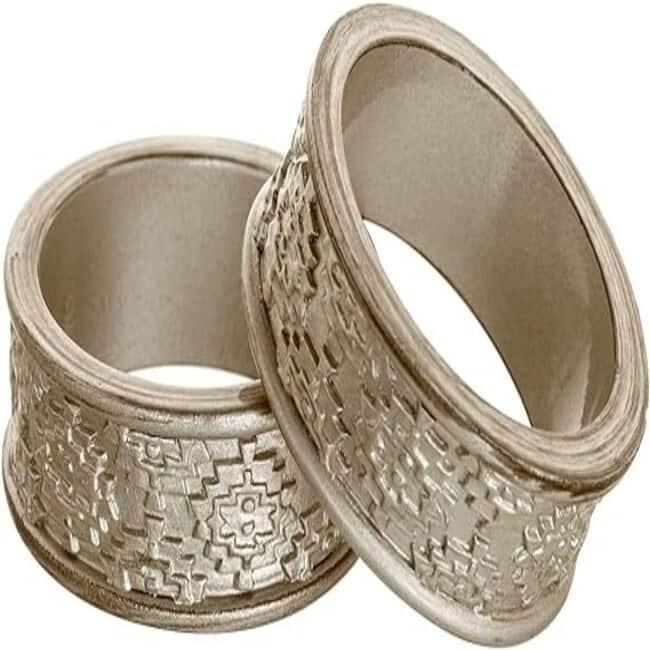Creative Scents Dublin Gray Napkin Rings Set of 6 - Grey