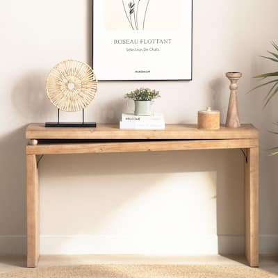 Rustic Modern Narrow Console table Slim Entryway table