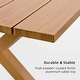 preview thumbnail 7 of 20, PURPLE LEAF Outdoor Dining Set for Garden Deck Wicker Table and Chairs Set-11 Piece