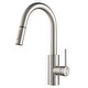 preview thumbnail 142 of 167, Kraus 2-Function 1-Handle 1-Hole Pulldown Sprayer Brass Kitchen Faucet