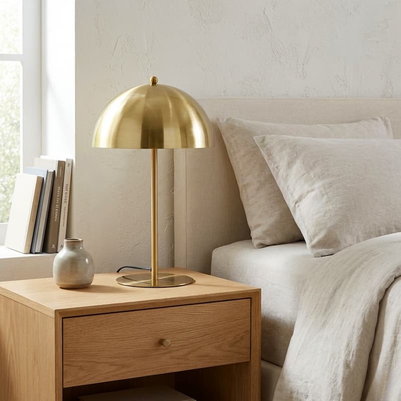 Firenze Gold Dome Table Lamp with Sleek Design