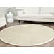 SAFAVIEH Handmade Natural Fiber Bariaa Jute Rug - 4' Round - Ivory