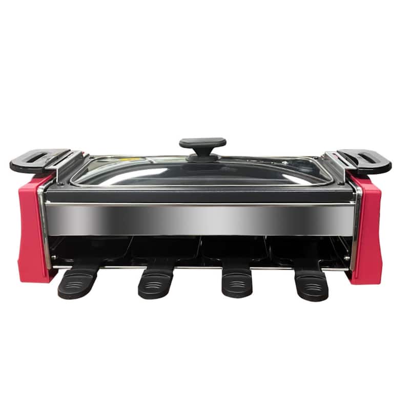 8-person Raclette Grill with 8 Mini Baking Trays Raclette