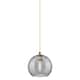 Option Brushed Brass / Light Smoke Deco Swirl
