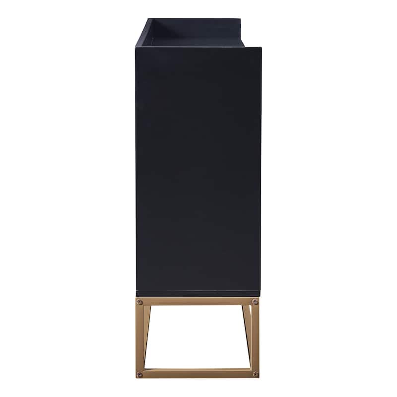 Buffet Cabinet with Innovative Press-to-Open Doors and Adjustable Shelves