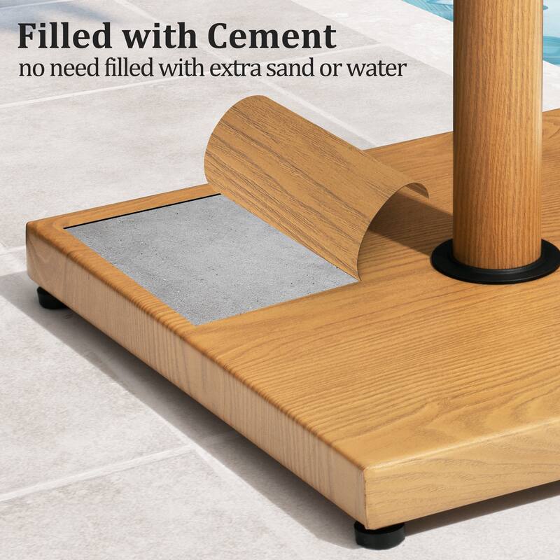 Pellebant 43LBS Outdoor Patio Concrete Market Umbrella Base Stand - N/A