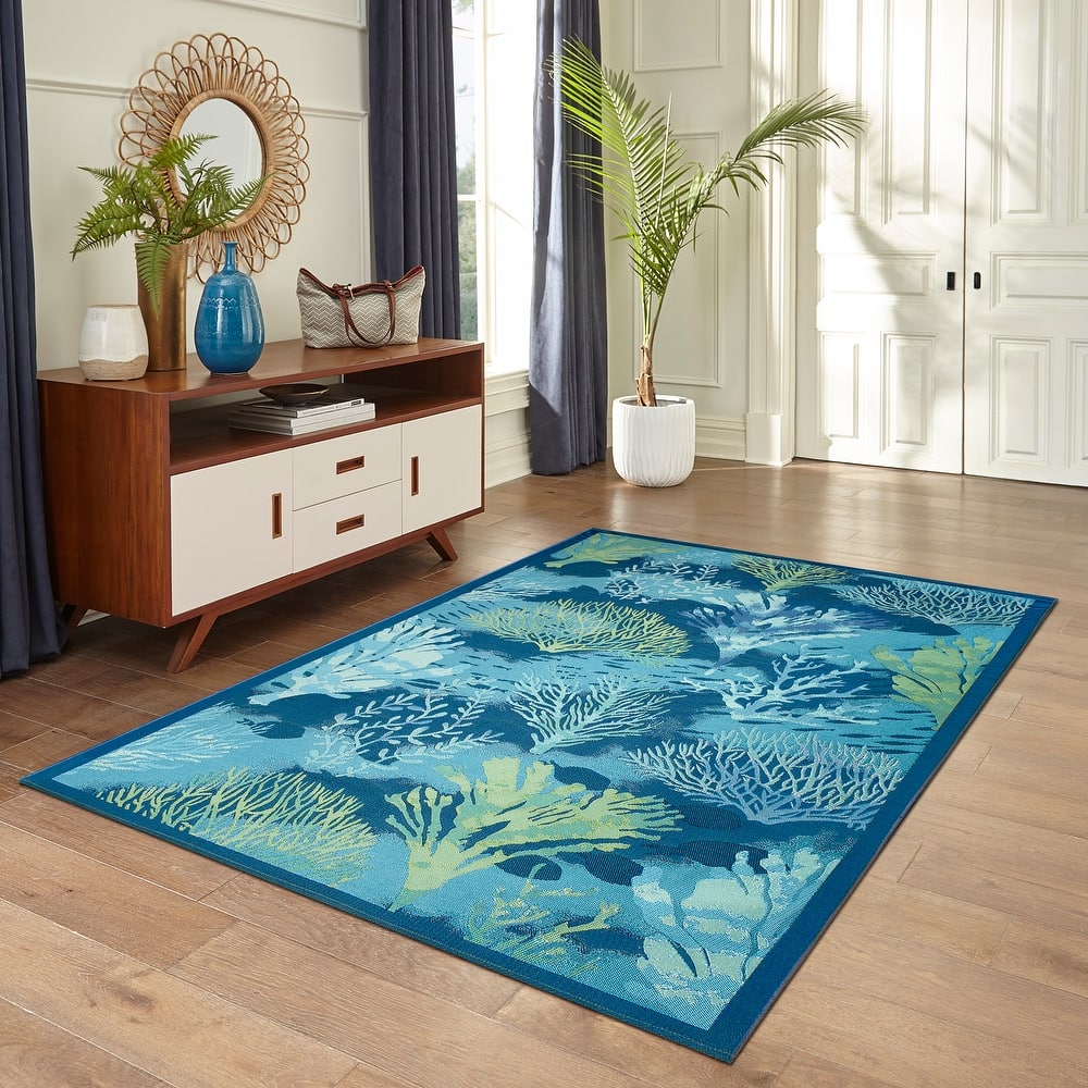 Liora Manne Marina Coral Garden Indoor/Outdoor Rug