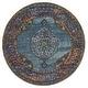 preview thumbnail 10 of 9, Style Haven Adaylnn Morris Persian Inspired Medallion Blue/Multi Area Rug