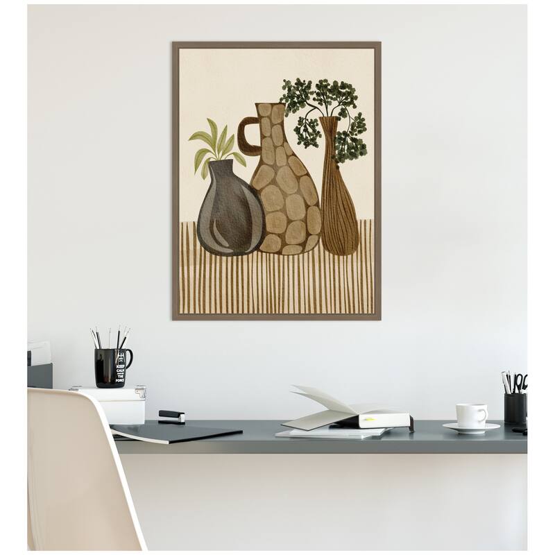 Kate and Laurel Rustic Stilllife ll by Nikita Jariwala Framed Canvas Wall Art Print