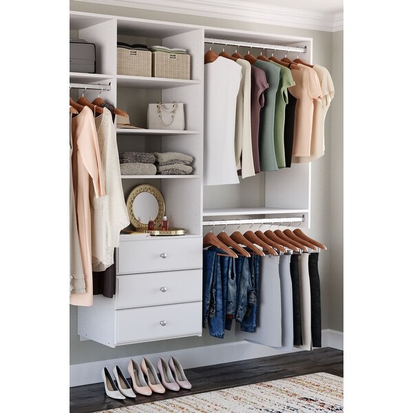 Easy Track 12 Ft. W. Deluxe Laminate Closet Kit - On Sale - Bed