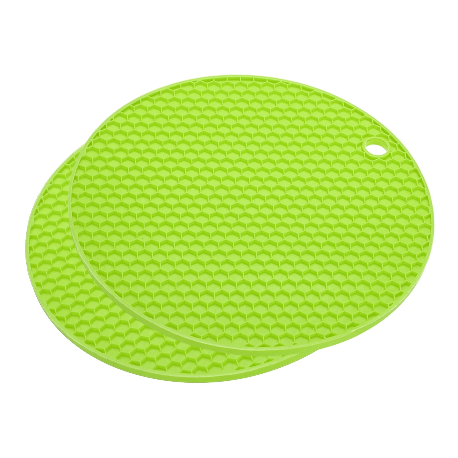 https://ak1.ostkcdn.com/images/products/is/images/direct/259cd3441dff67c5de5ed7cd29b6aaeaeaa9ef1a/Silicone-Trivet-Mats-2pcs%2C-Round-Hot-Pan-Pads-Honeycomb-Drying-Mat---Green.jpg