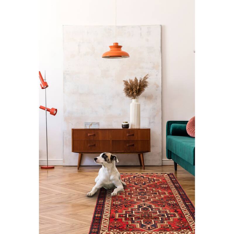 ECARPETGALLERY Hand-knotted Konya Anatolian Dark Red Wool Rug - 3'1 x 6'4