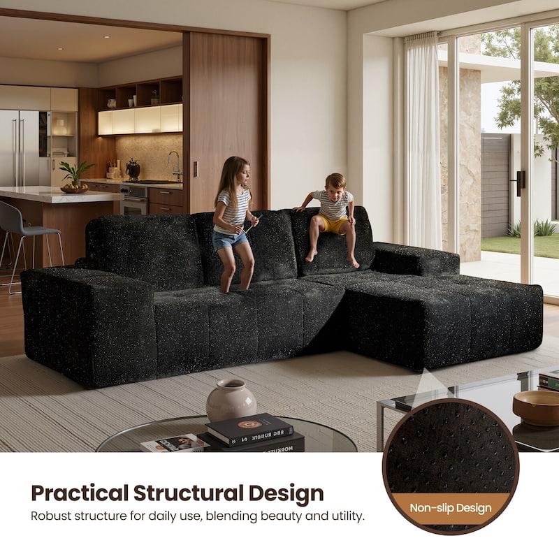 XIZZI Modular Sectional Sofa with L-Shape Chaise