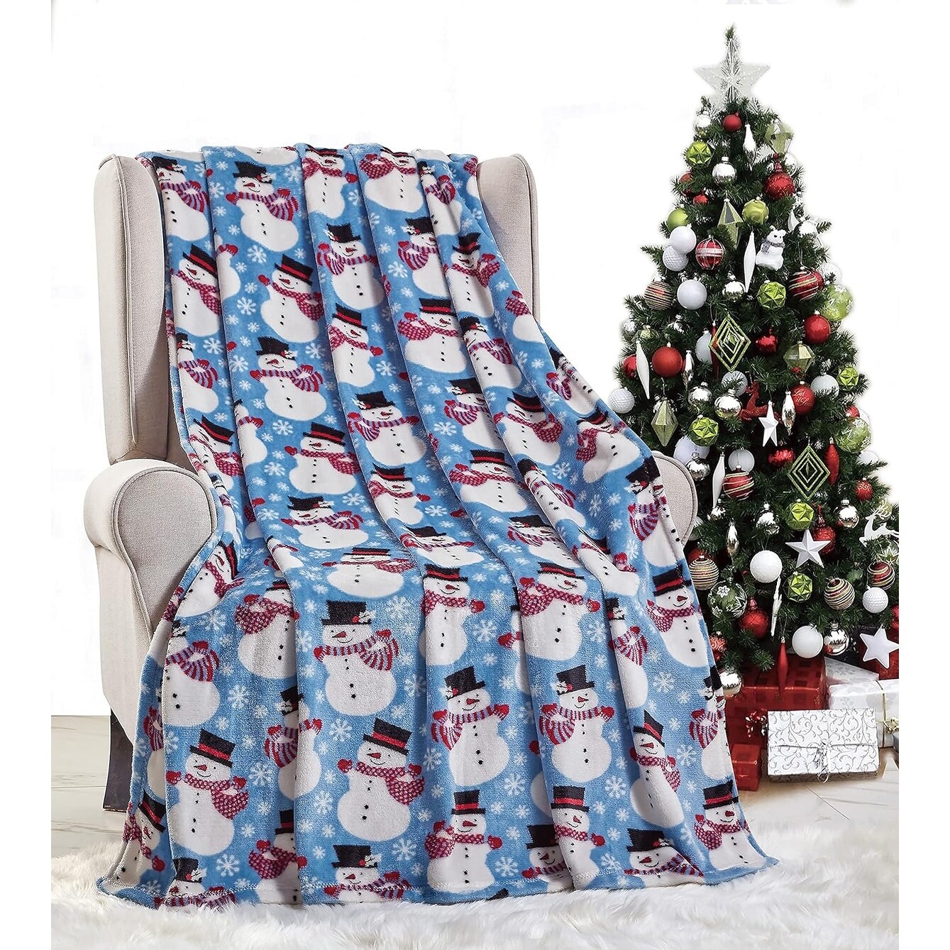 Holiday home discount microplush throw