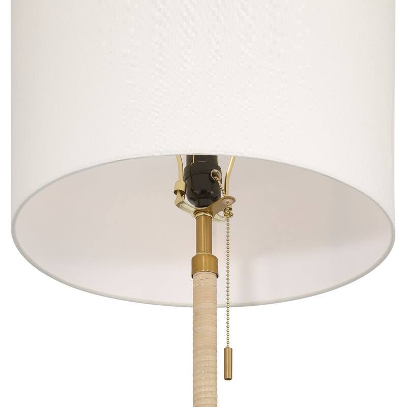 Acroma 61" Traditional Floor Lamp with Drum Lampshade - 1-light