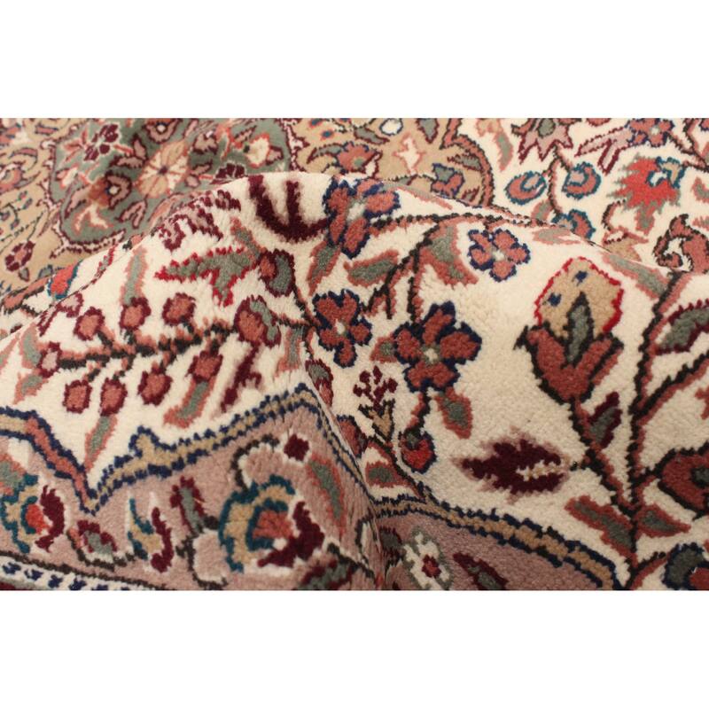 ECARPETGALLERY Hand-knotted Hereke Cream Wool Rug - 3'10 x 6'0