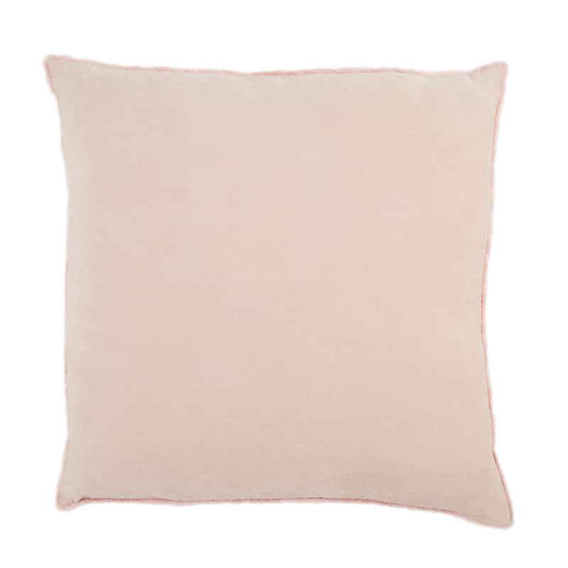 Rouen Solid Pillow - 26"X26" Polyester Fill - Blush